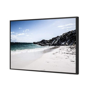Whitewashed Beach of Rottnest WA | Classic Canvas | Floating Frame | Black