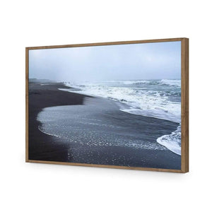 Winter Beach | Classic Acrylic | Flat Frame No Border | Natural