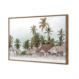 Zanzibar Village | Classic Canvas | Floating Frame | Natural