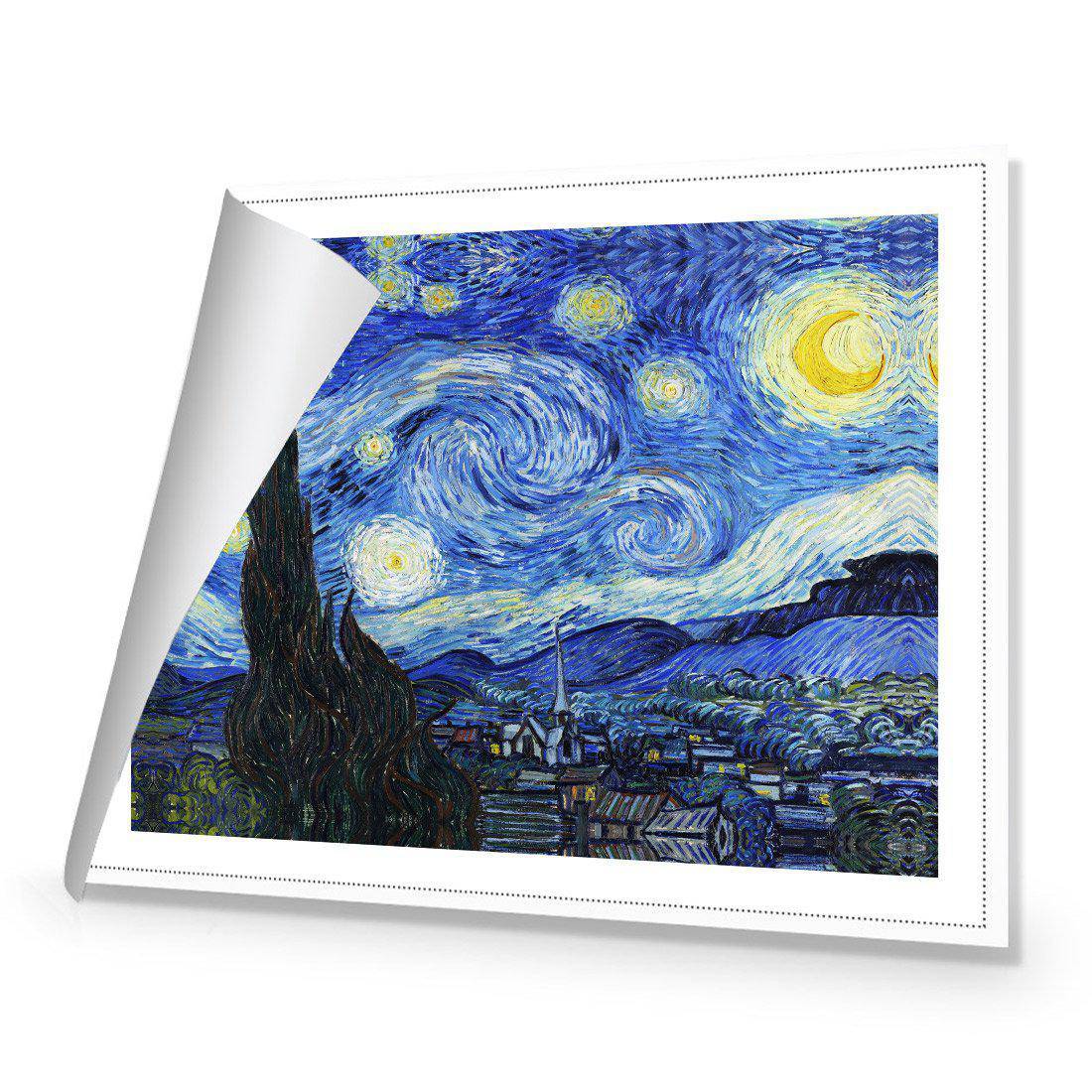 Starry Night - Van Gogh Canvas Art-Canvas-Wall Art Designs-45x30cm-Rolled Canvas-Wall Art Designs