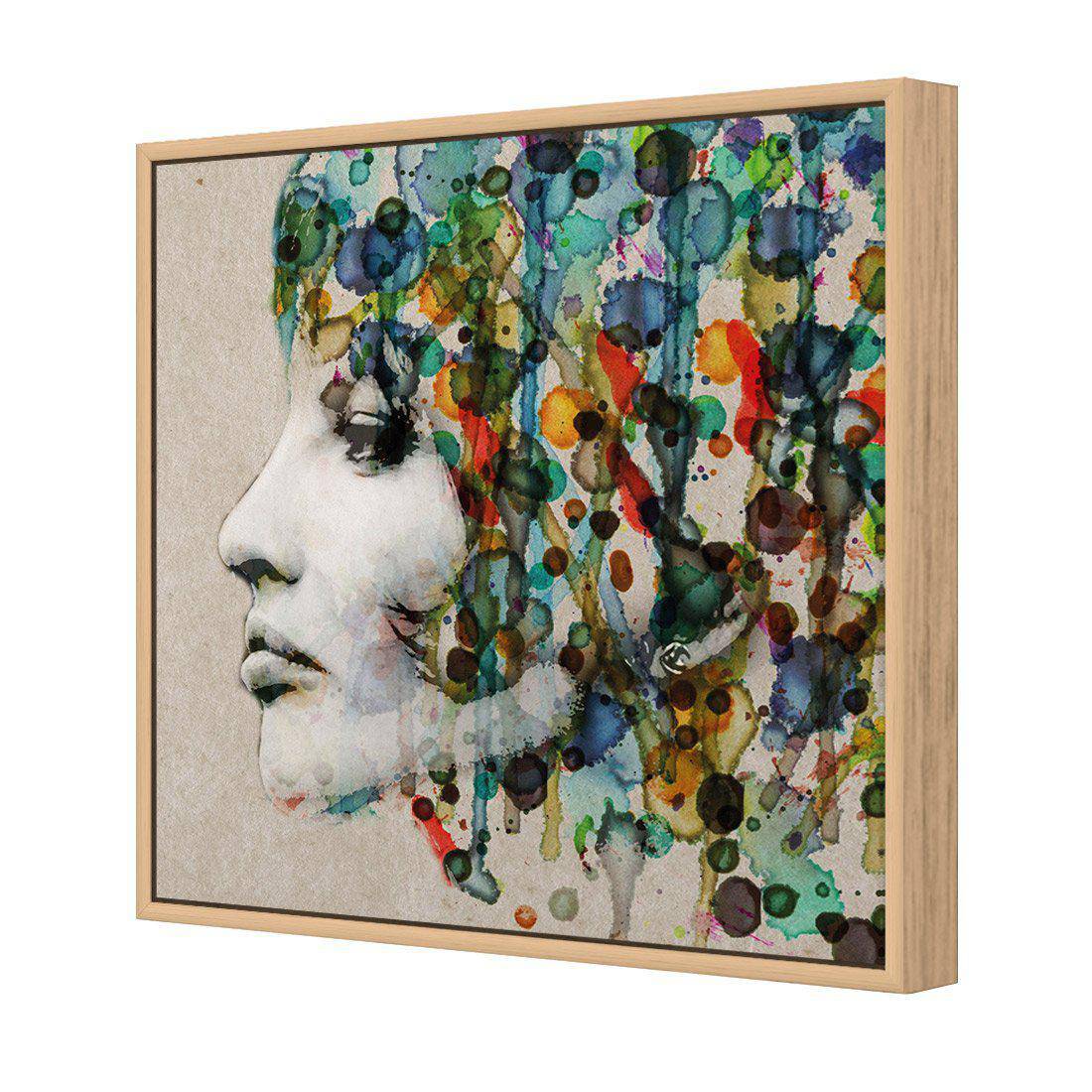 Abstract Hair, Square Canvas Art-30x30cm