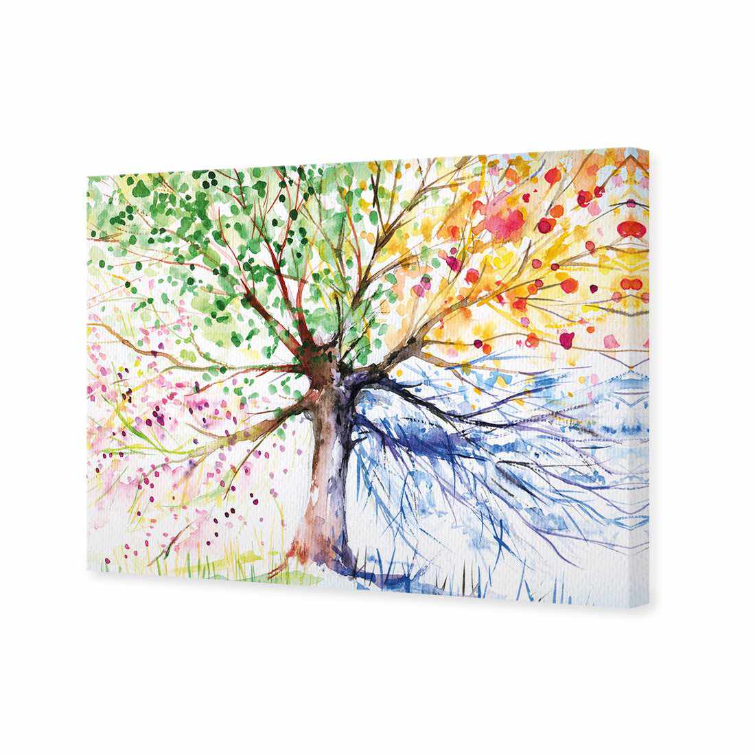 Rainbow Tree Canvas Art-Canvas-Wall Art Designs-45x30cm-Canvas - No Frame-Wall Art Designs