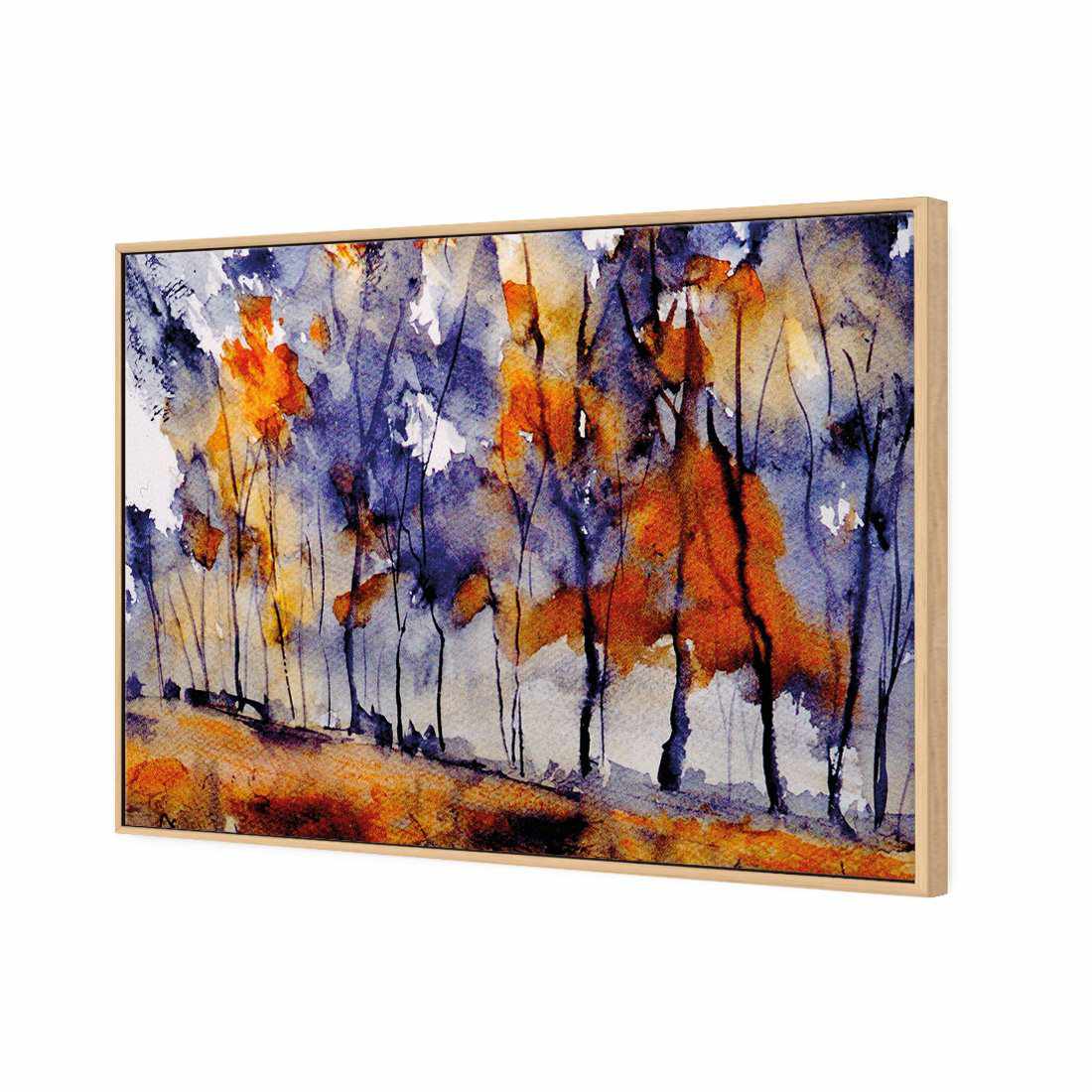 Watercolour Forest Canvas Art-Canvas-Wall Art Designs-45x30cm-Canvas - Oak Frame-Wall Art Designs