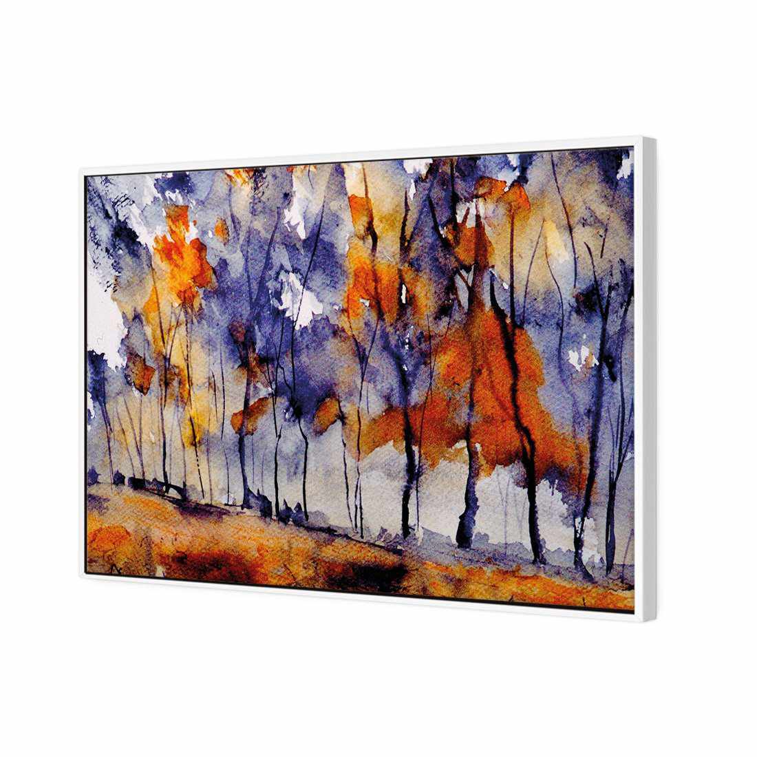 Watercolour Forest Canvas Art-Canvas-Wall Art Designs-45x30cm-Canvas - White Frame-Wall Art Designs
