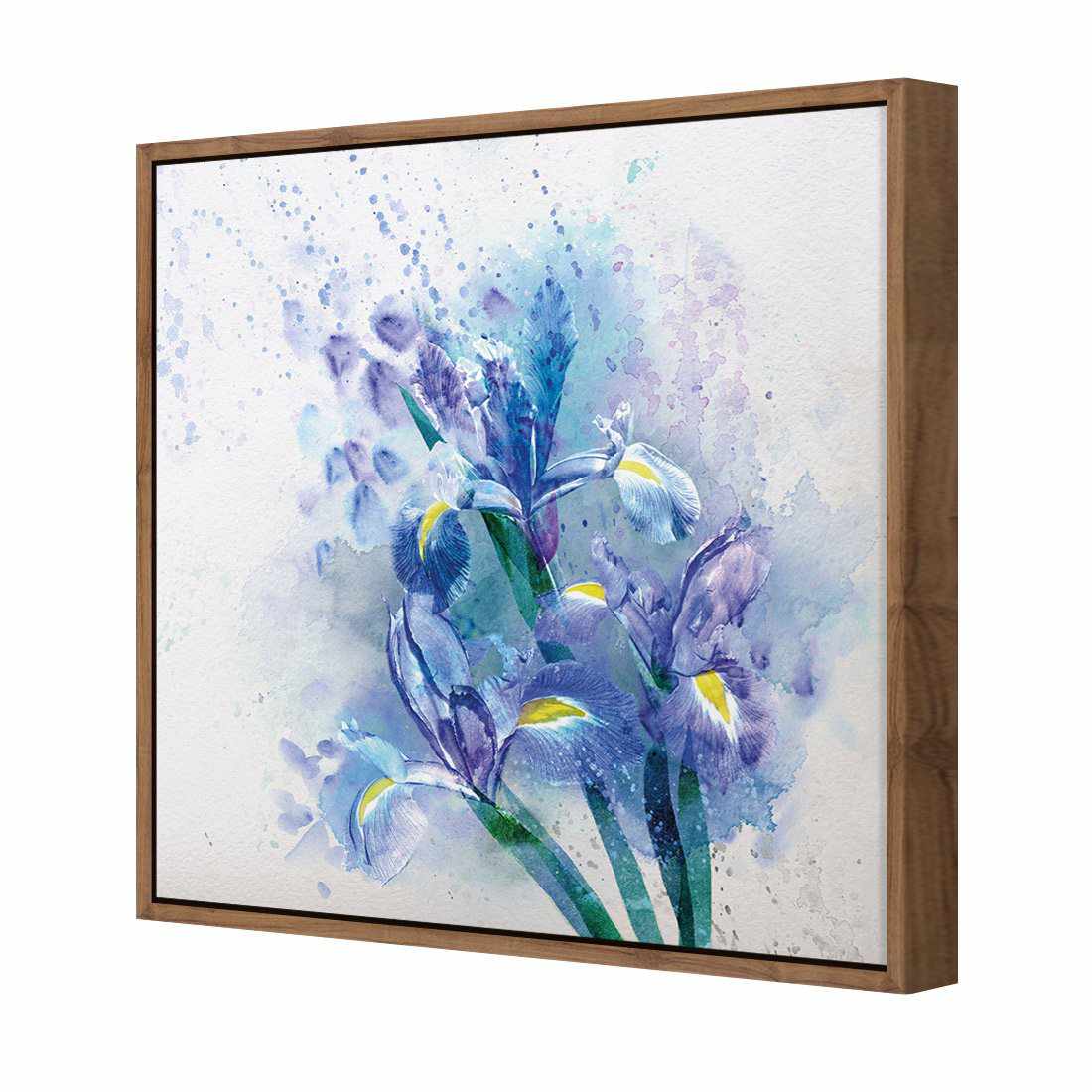 Iris Rain Canvas Art-Canvas-Wall Art Designs-30x30cm-Canvas - Natural Frame-Wall Art Designs
