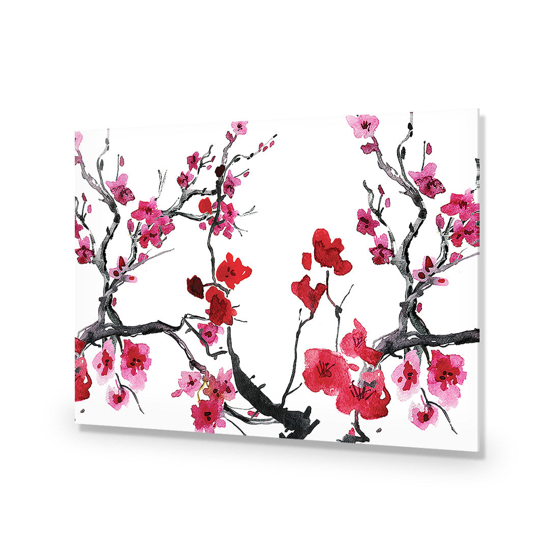 Cherry Blossom Acrylic Glass Art-Acrylic-Wall Art Design-Without Border-Acrylic - No Frame-45x30cm-Wall Art Designs