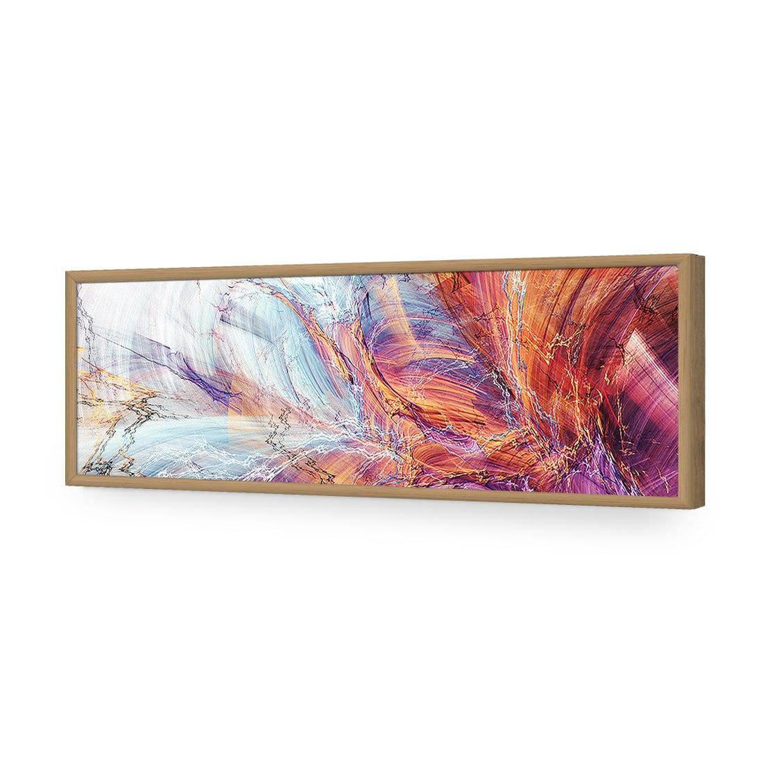 Glorious, Long-Acrylic-Wall Art Design-Without Border-Acrylic - Oak Frame-60x20cm-Wall Art Designs