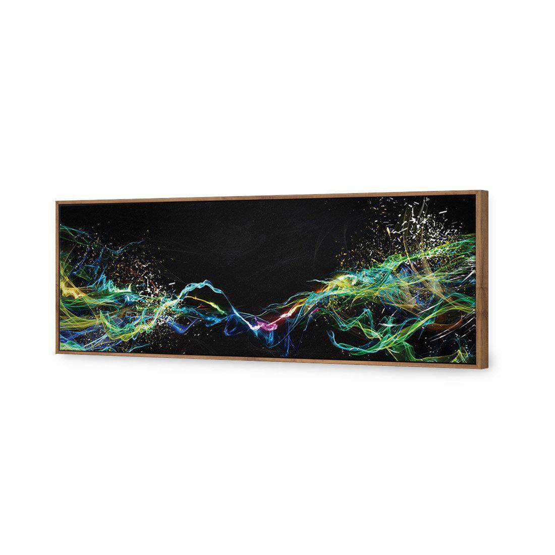 Electricity On Black Canvas Art-Canvas-Wall Art Designs-60x20cm-Canvas - Natural Frame-Wall Art Designs