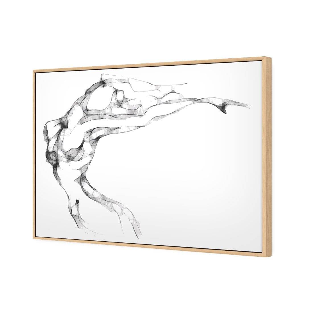 Nude Flair Canvas Art-Canvas-Wall Art Designs-45x30cm-Canvas - Oak Frame-Wall Art Designs
