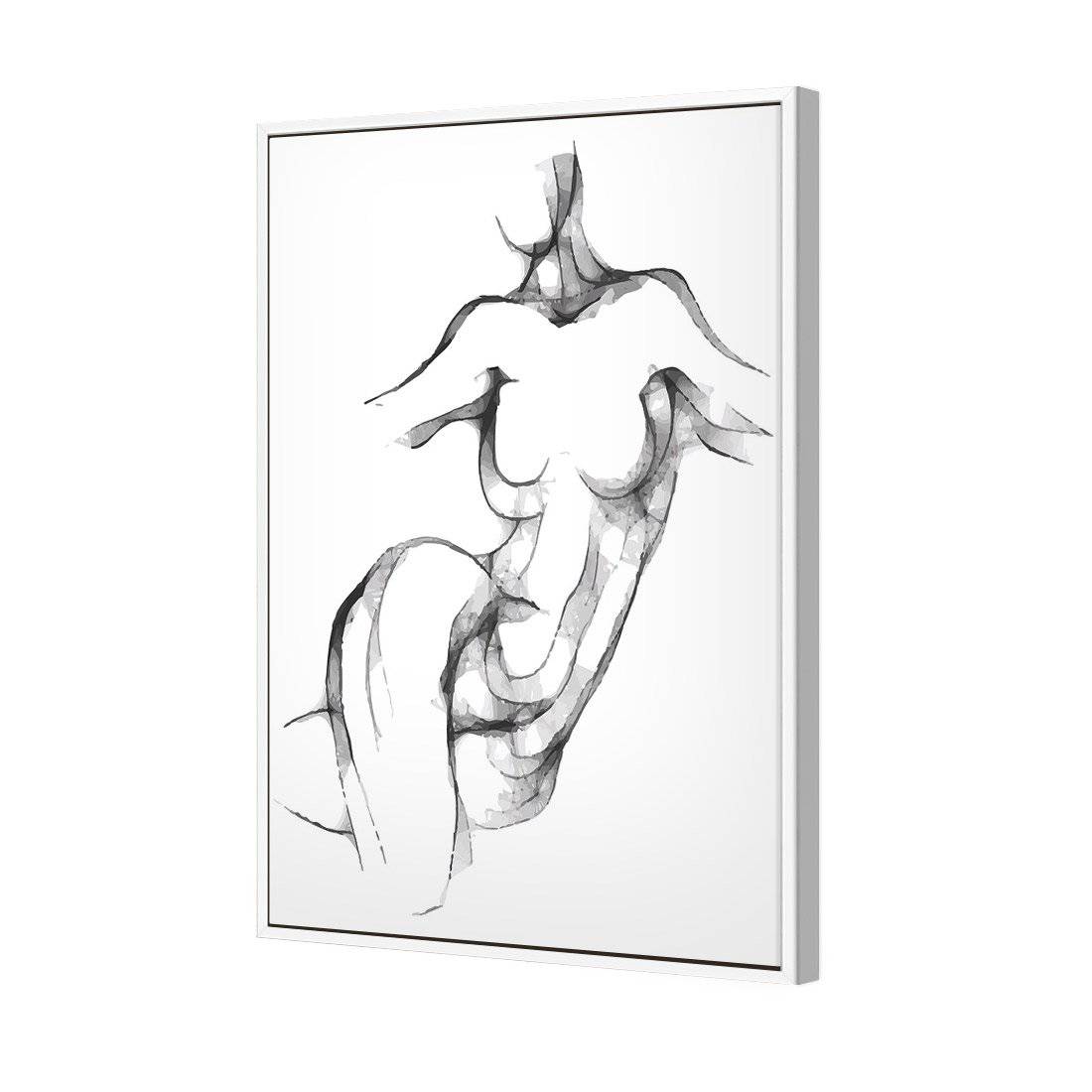 Nude Twist Canvas Art-Canvas-Wall Art Designs-45x30cm-Canvas - White Frame-Wall Art Designs