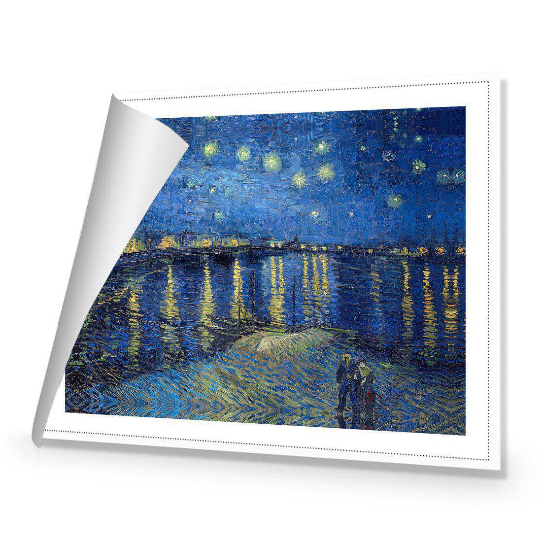 Starry Night Over the Rhone - Van Gogh Canvas Art-Canvas-Wall Art Designs-45x30cm-Rolled Canvas-Wall Art Designs