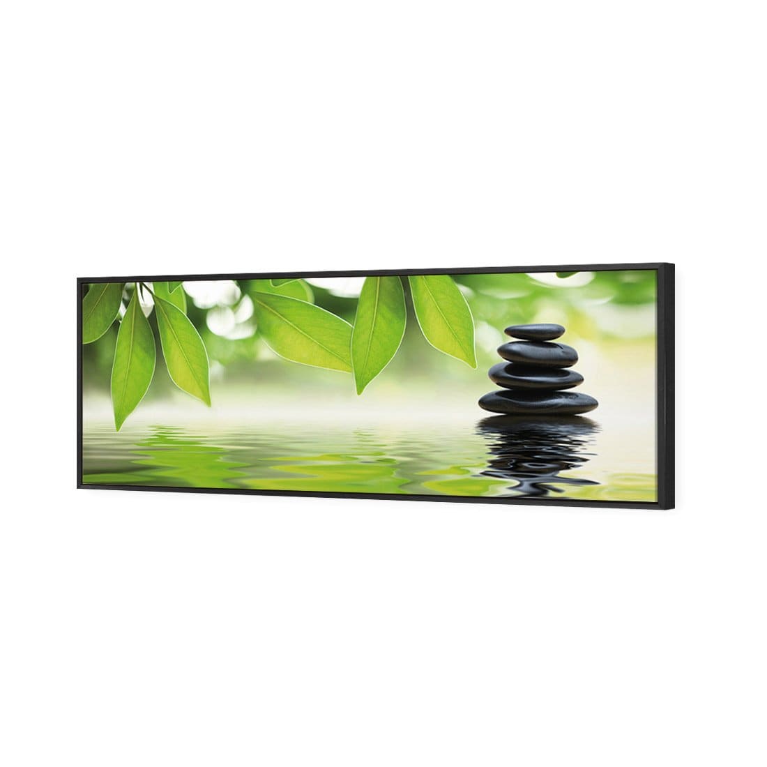 Stack Of Stones Canvas Art-Canvas-Wall Art Designs-60x20cm-Canvas - Black Frame-Wall Art Designs