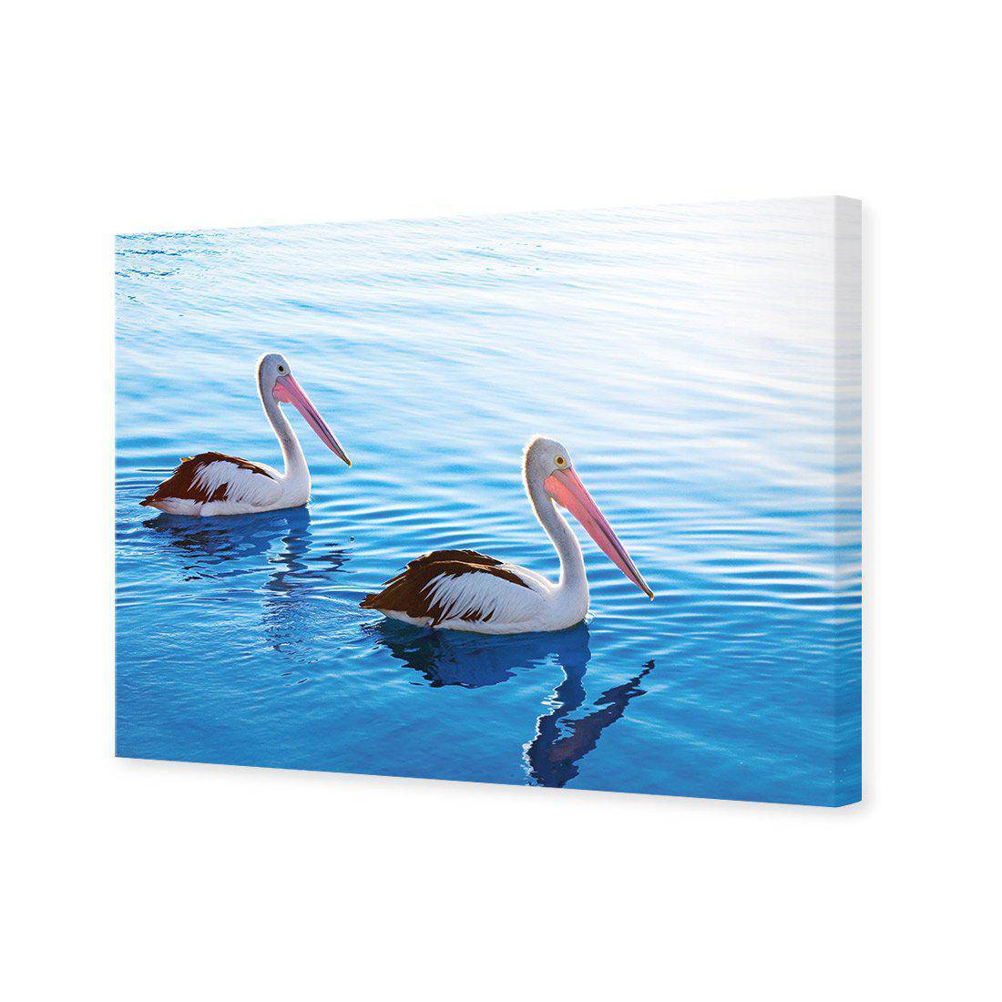 Pelican Pair Canvas Art-Canvas-Wall Art Designs-45x30cm-Canvas - No Frame-Wall Art Designs