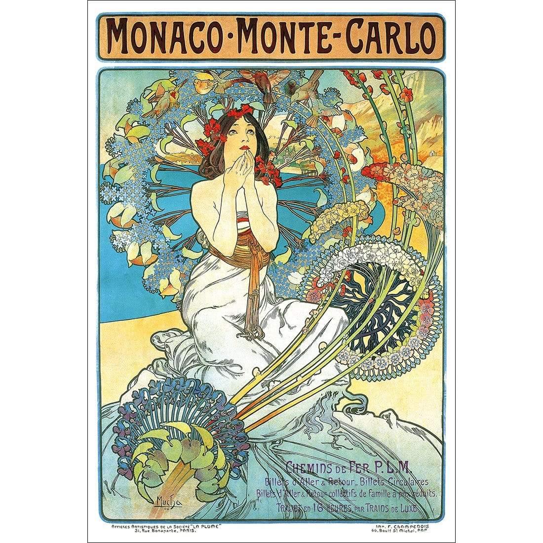 Monaco By Alphonse Mucha