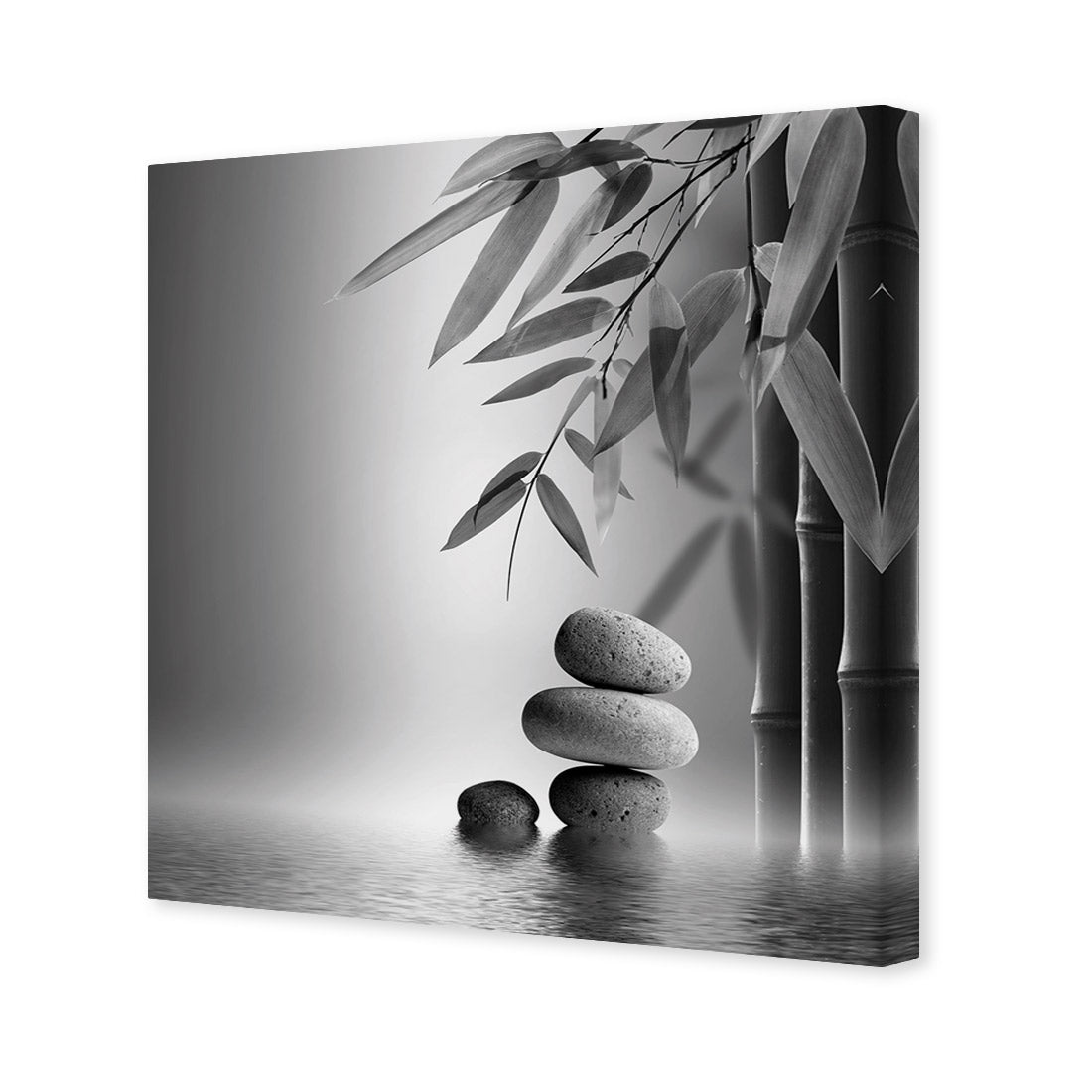 Zen Stones, Black and White (Square)