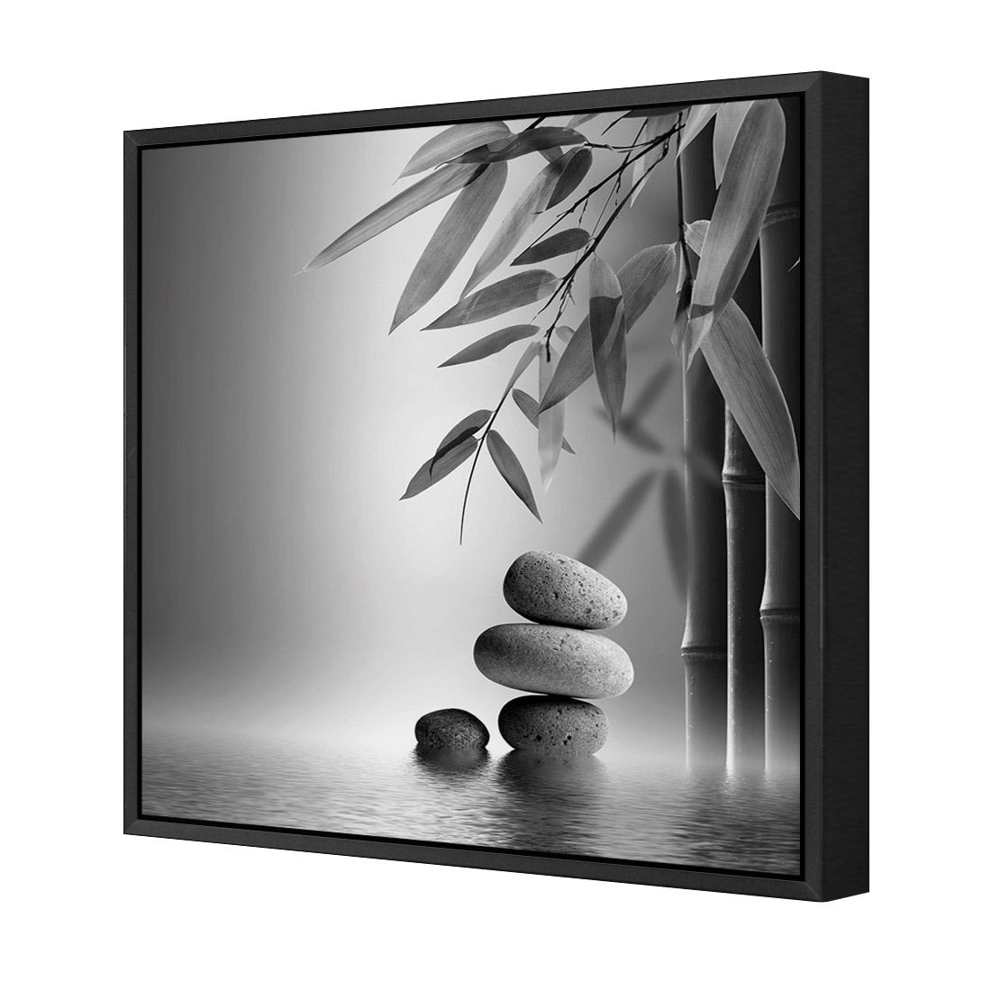 Zen Stones, Black and White (Square)