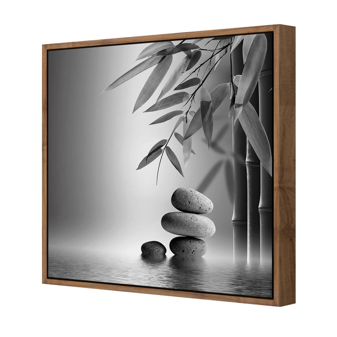 Zen Stones, Black and White (Square)