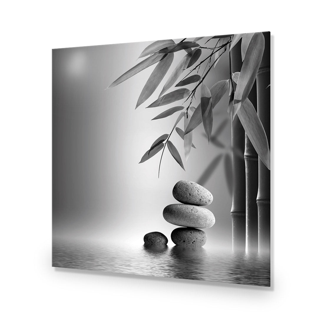 Zen Stones, Black and White (Square)