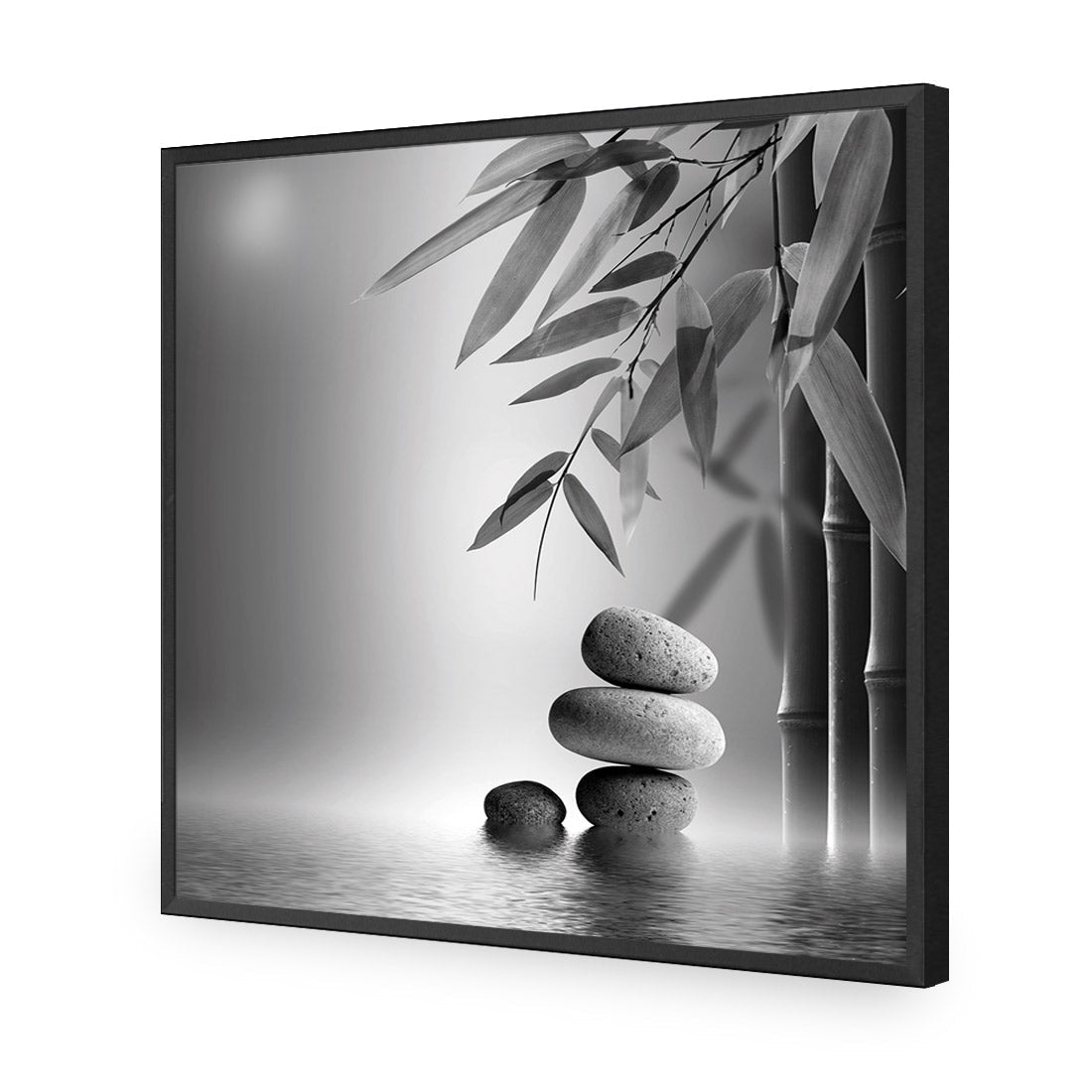 Zen Stones, Black and White (Square)