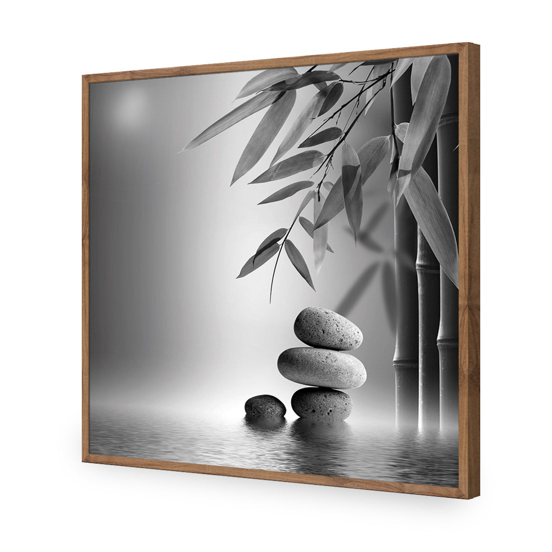 Zen Stones, Black and White (Square)