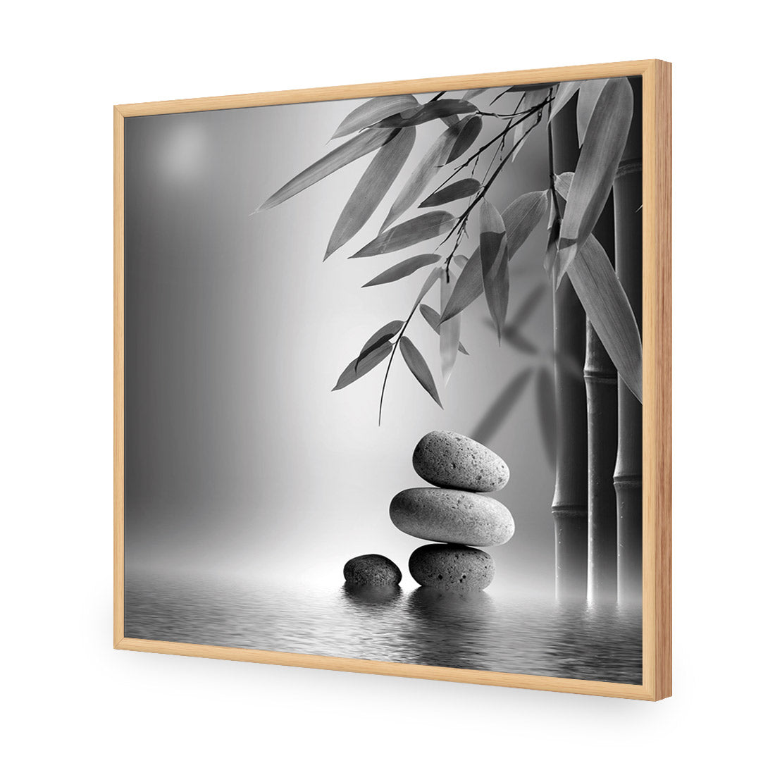 Zen Stones, Black and White (Square)