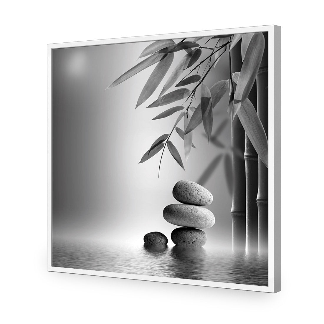 Zen Stones, Black and White (Square)