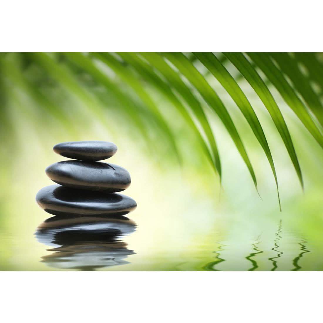 Black Stone Reflection Art Print | Wall Art Designs