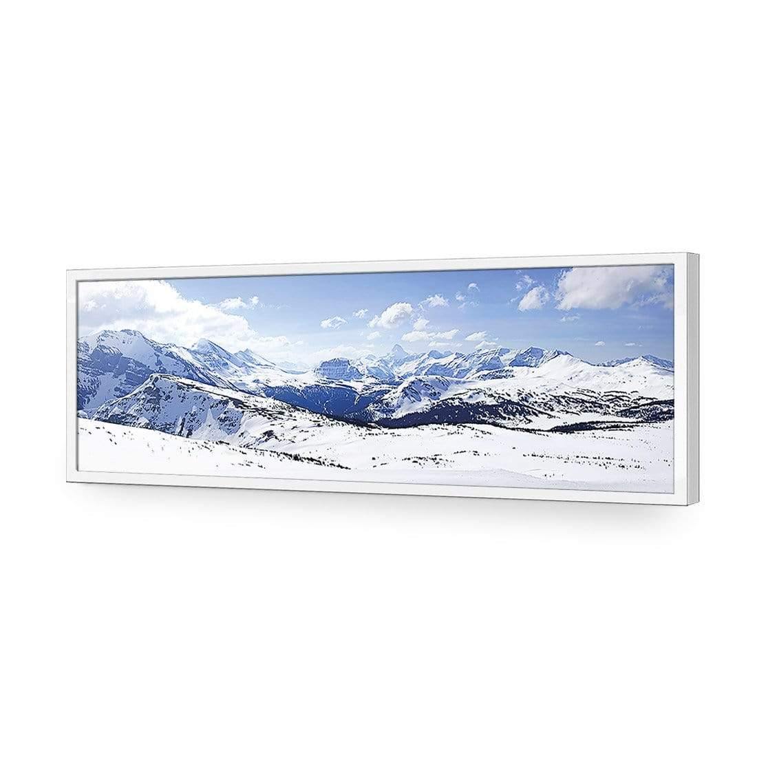 Snowy Mountain Panoramic (Long) | Classic Acrylic | Flat Frame No Border | White