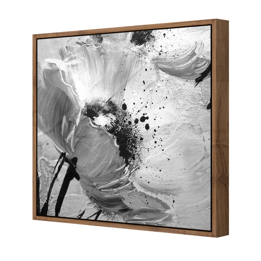 Poppy Art, Black and White (Square)