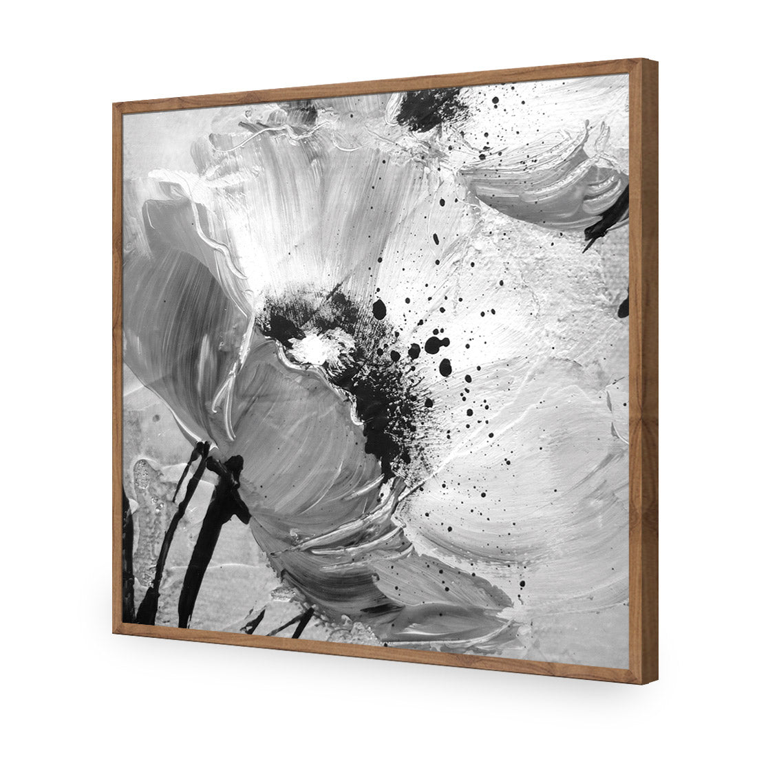 Poppy Art, Black and White (Square)