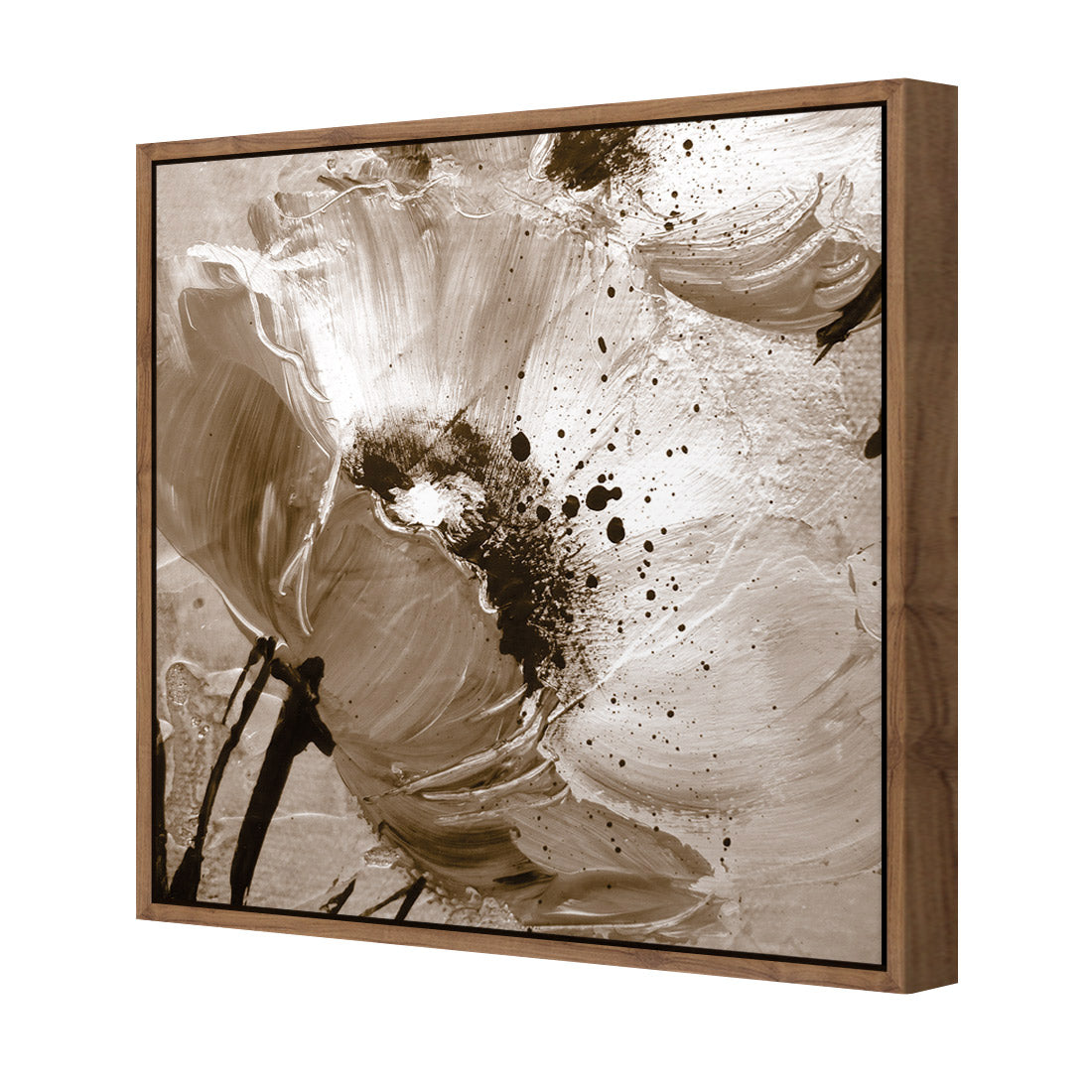 Poppy Art, Sepia (Square)