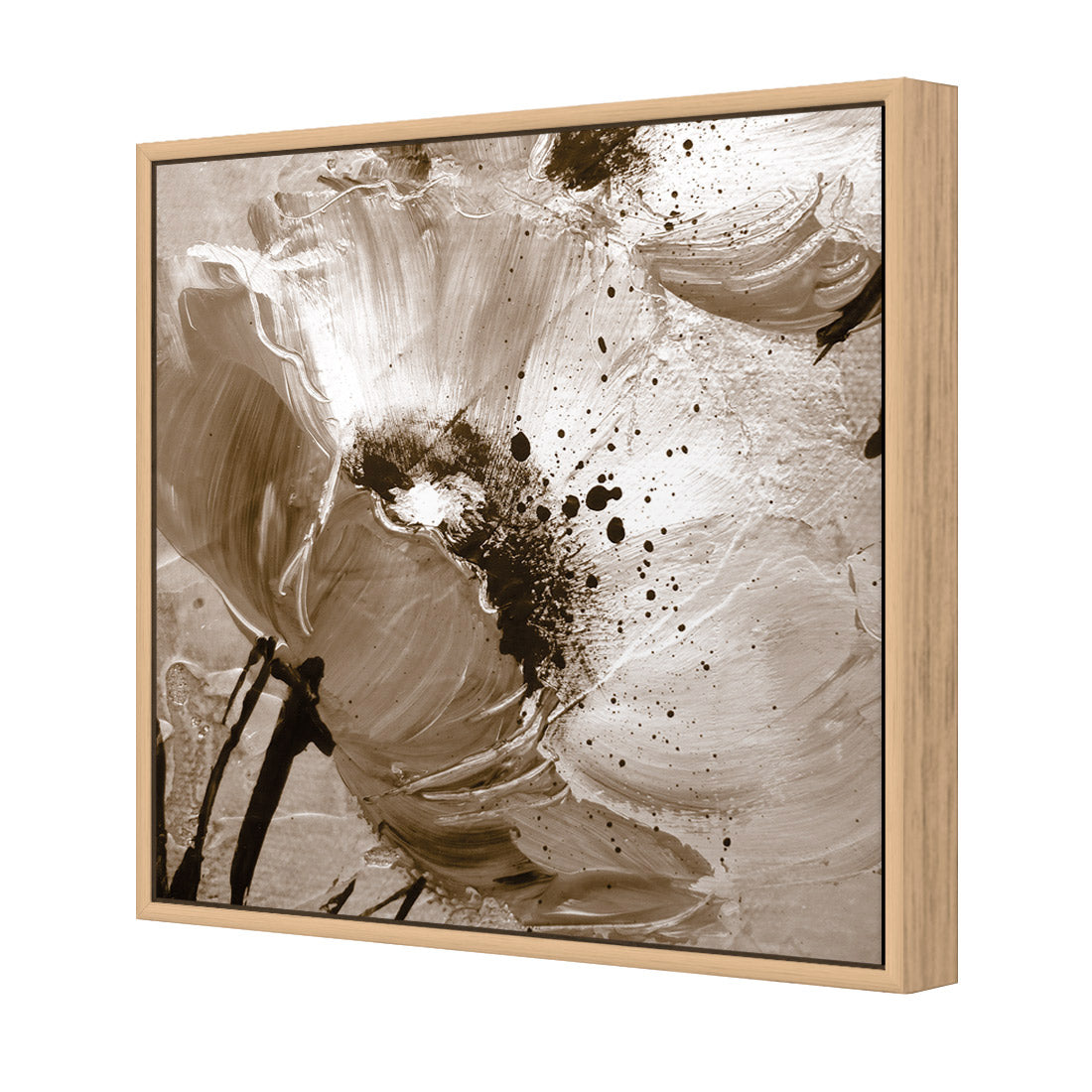 Poppy Art, Sepia (Square)