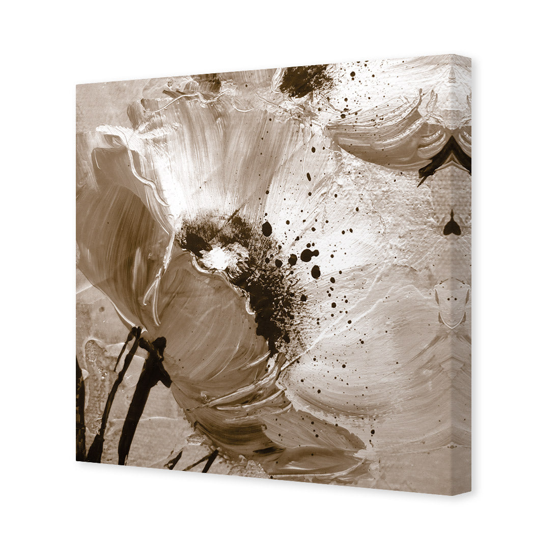 Poppy Art, Sepia (Square)