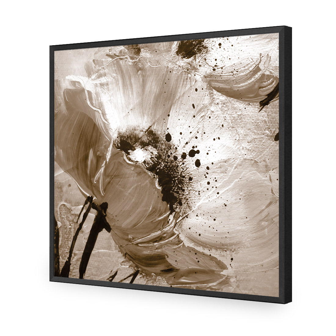 Poppy Art, Sepia (Square)