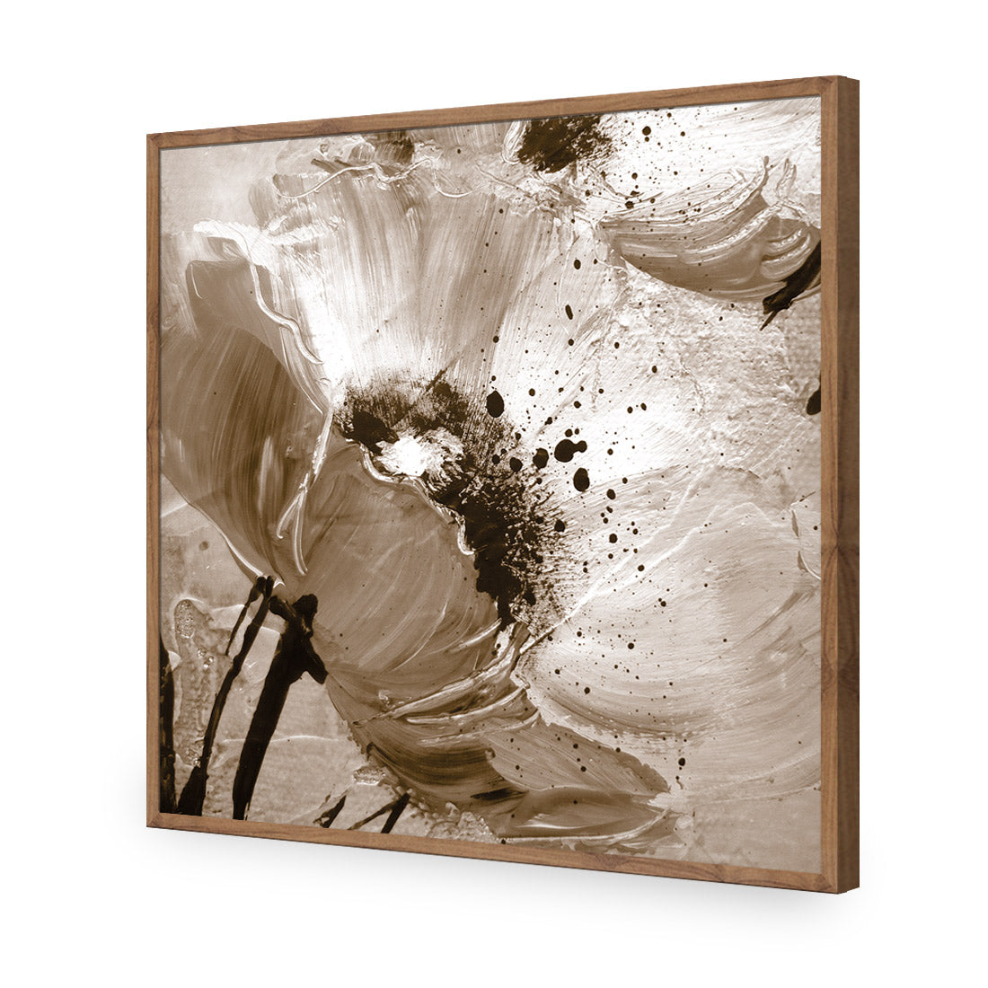 Poppy Art, Sepia (Square)