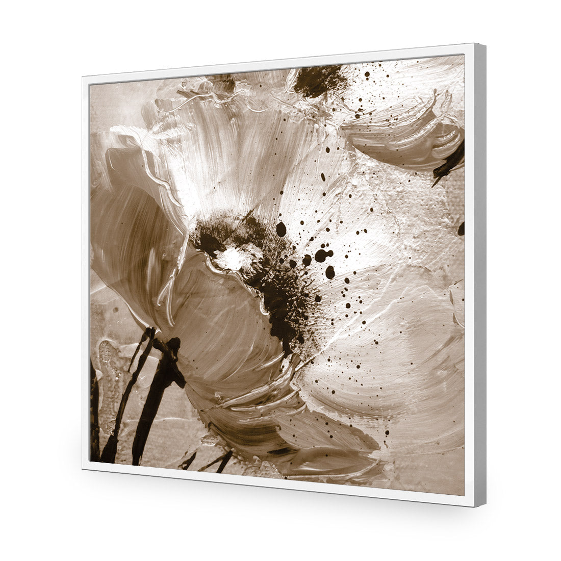 Poppy Art, Sepia (Square)