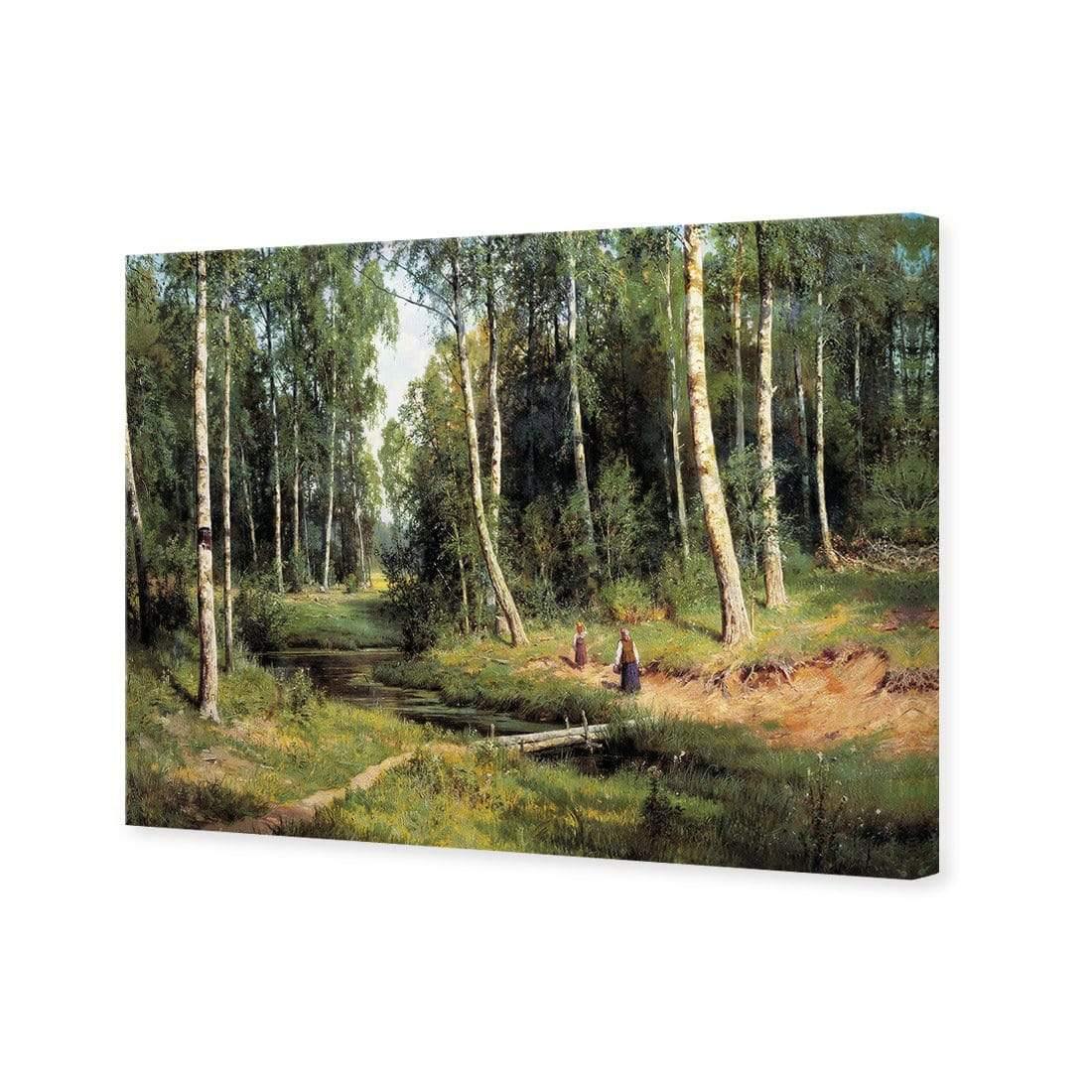 Brook in Birch Forest 1883 By Ivan Shishkin