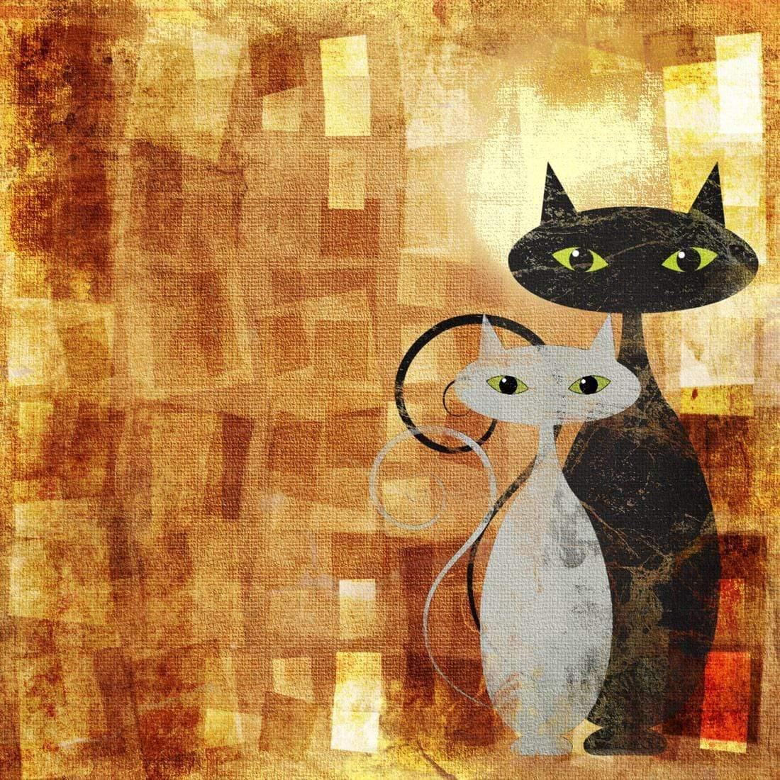 Ornamental Cats (Square)