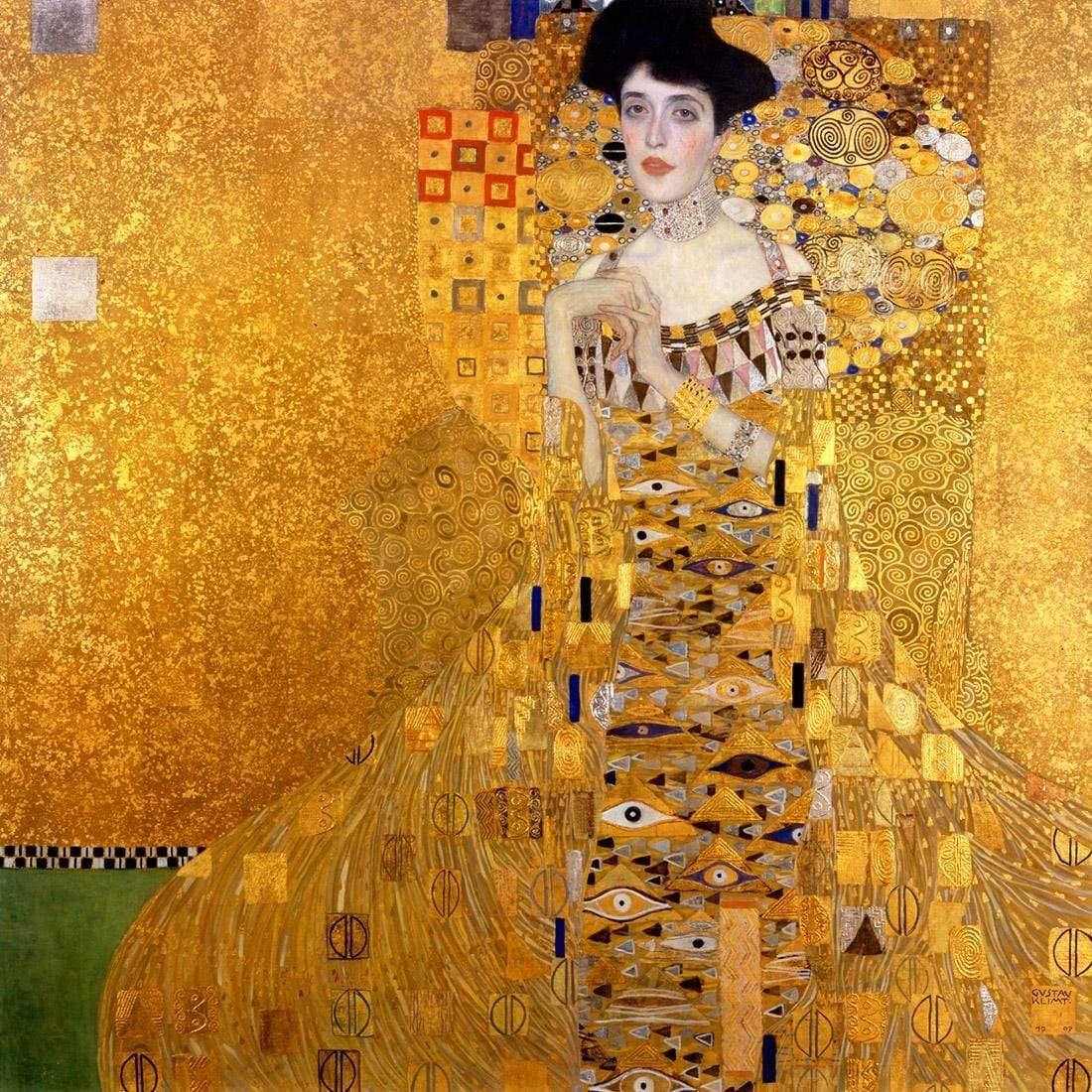 Portrait of Adele Bloch-Bauer By Gustav Klimt