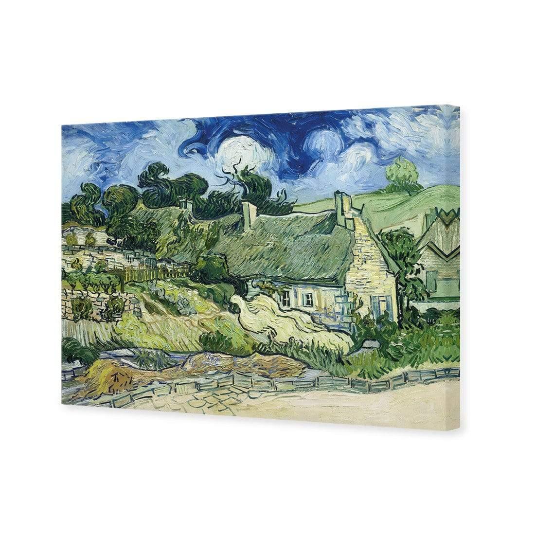 Thatched Cottages At Cordeville By Van Gogh