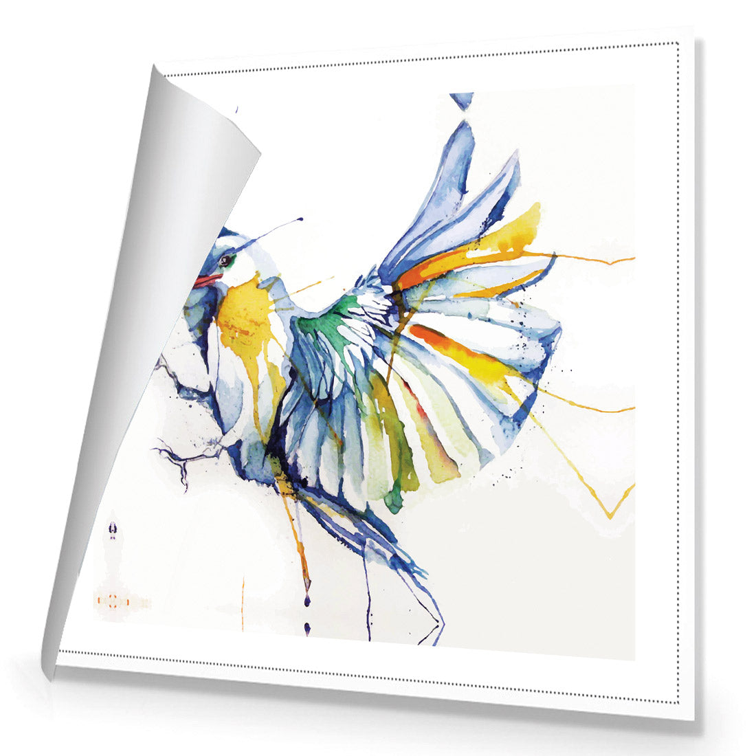 Watercolour Bird (square)