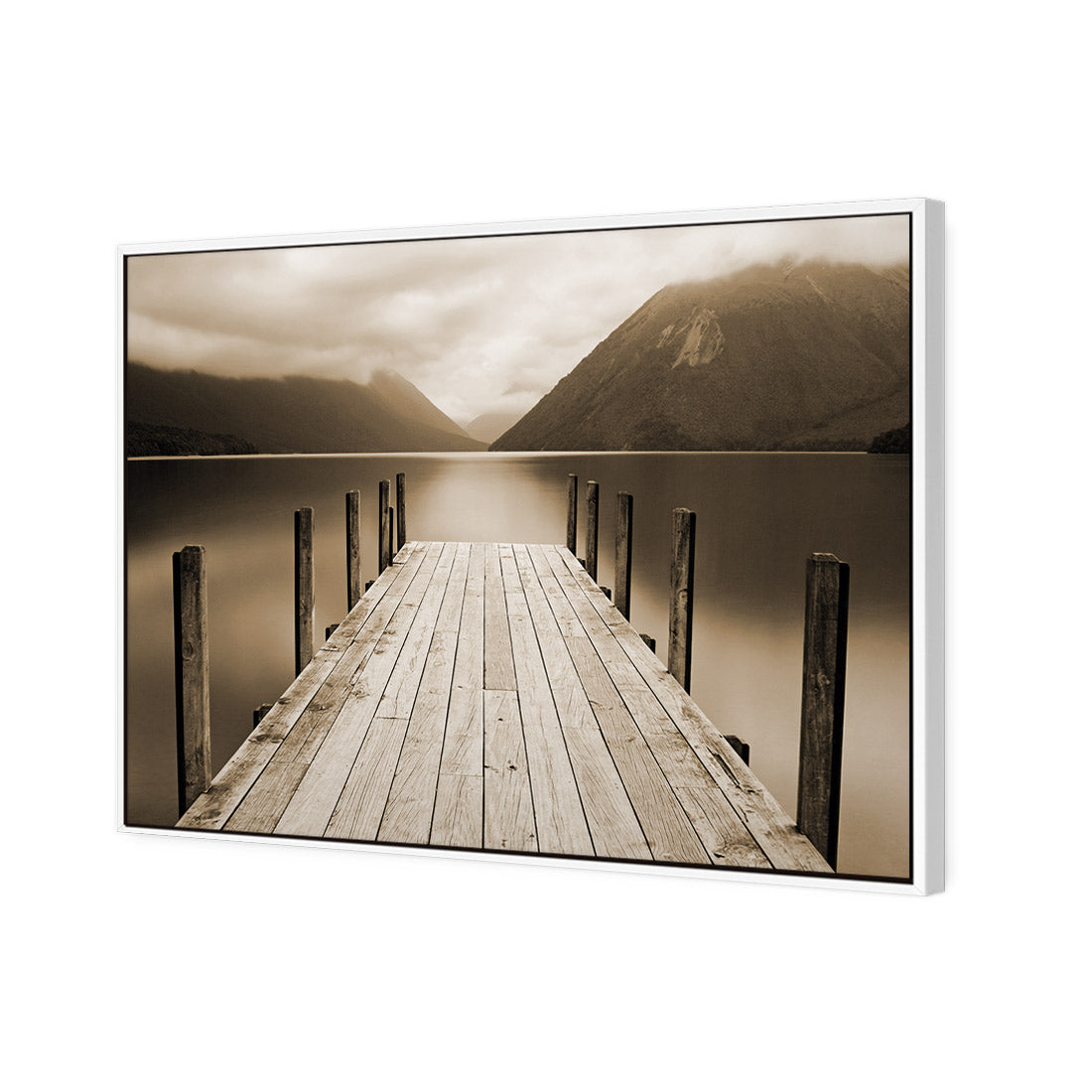 Tranquil Jetty, Sepia