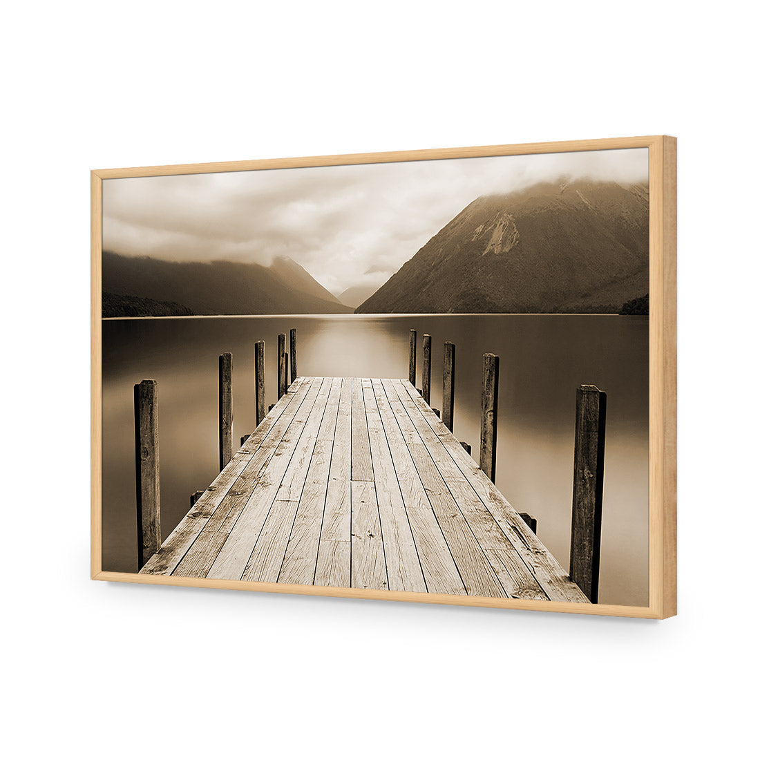 Tranquil Jetty, Sepia