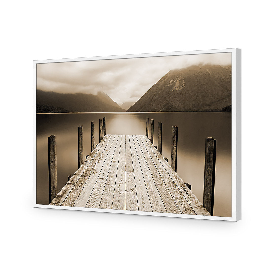 Tranquil Jetty, Sepia