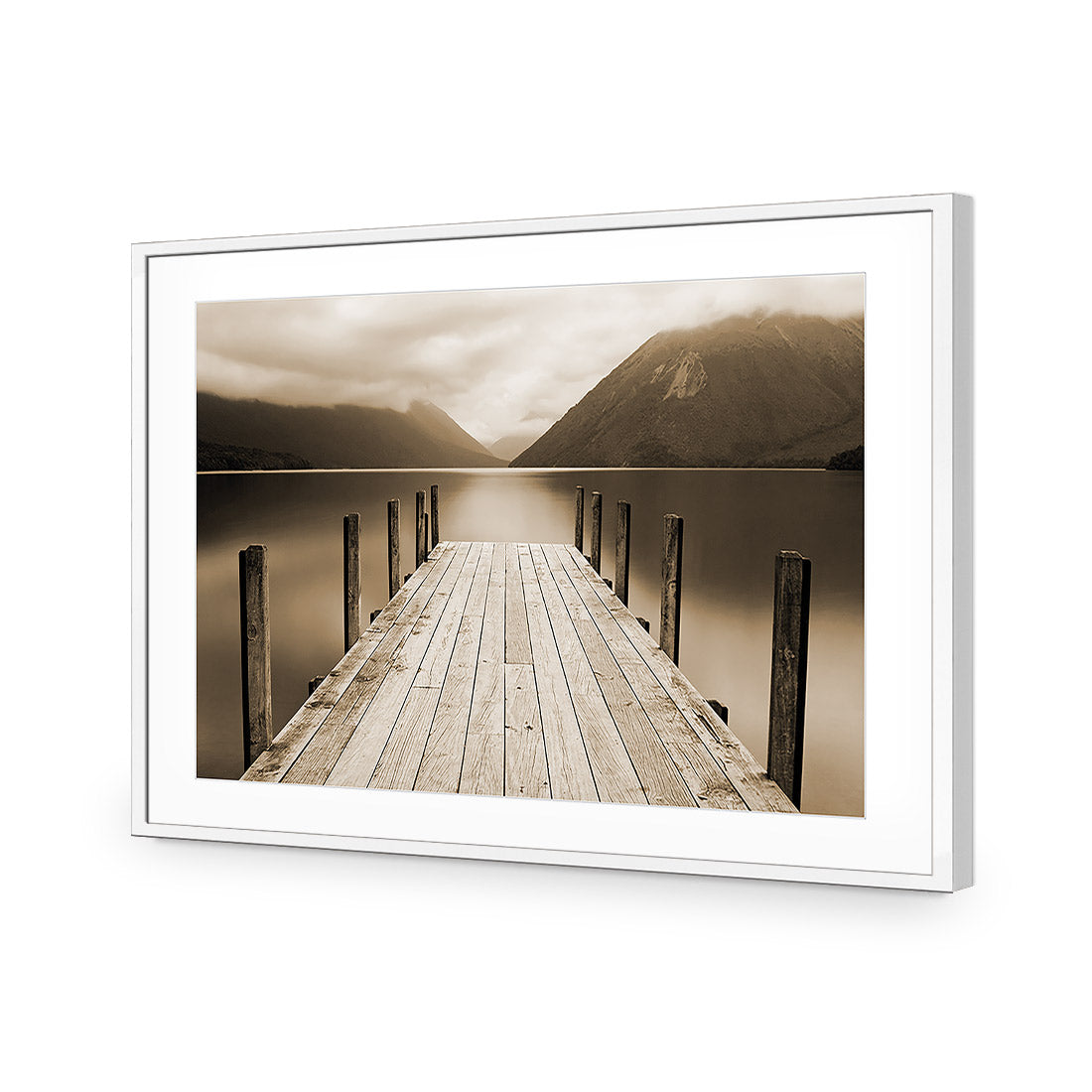 Tranquil Jetty, Sepia