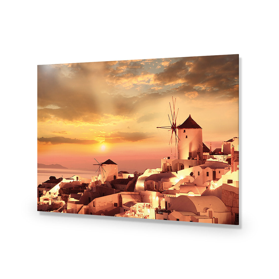 Santorini Windmill Sunset