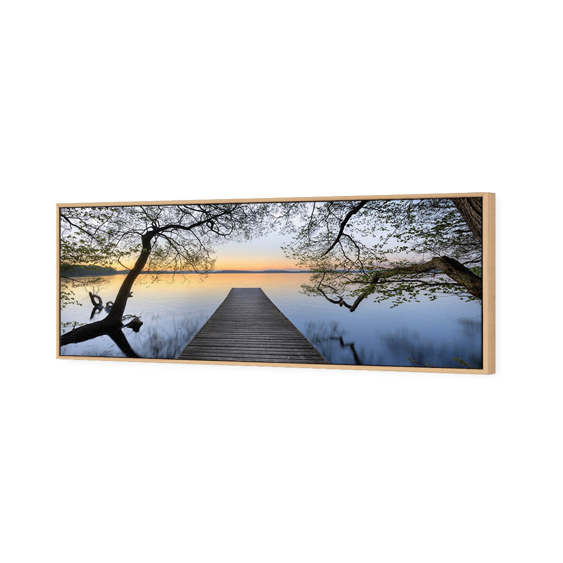 Escaped (long) | Classic Canvas | Floating Frame | Oak