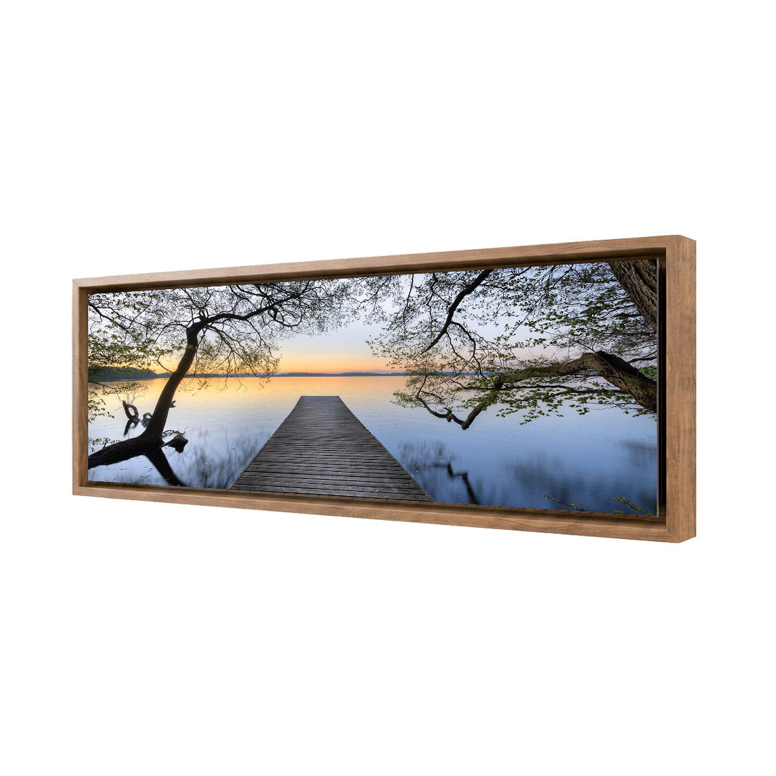 Escaped (long) | Premium Acrylic | Deep Floating Frame No Border | Oak