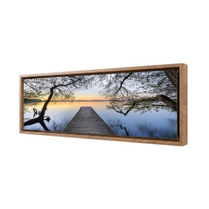 Escaped (long) | Premium Acrylic | Deep Floating Frame No Border | Oak