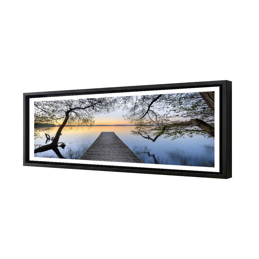 Escaped (long) | Premium Acrylic | Deep Floating Frame With Border | Black